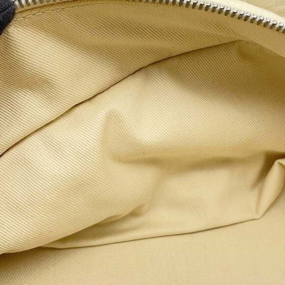 CHANEL White Leather Logo Boston Bag - Picture 9 of 14